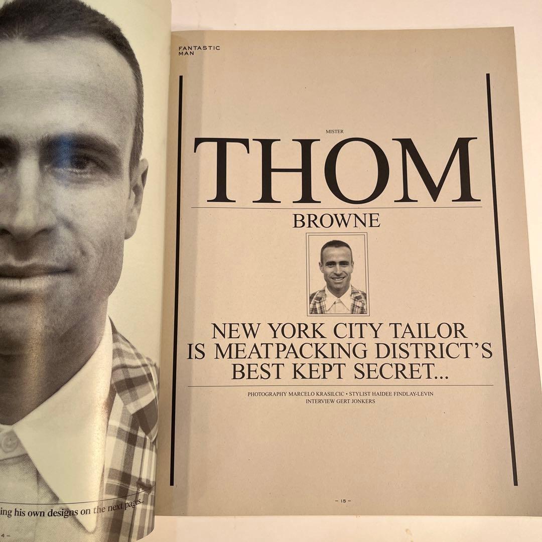 希少　FANTASTIC MAN 創刊号　2005 トムブラウン purple