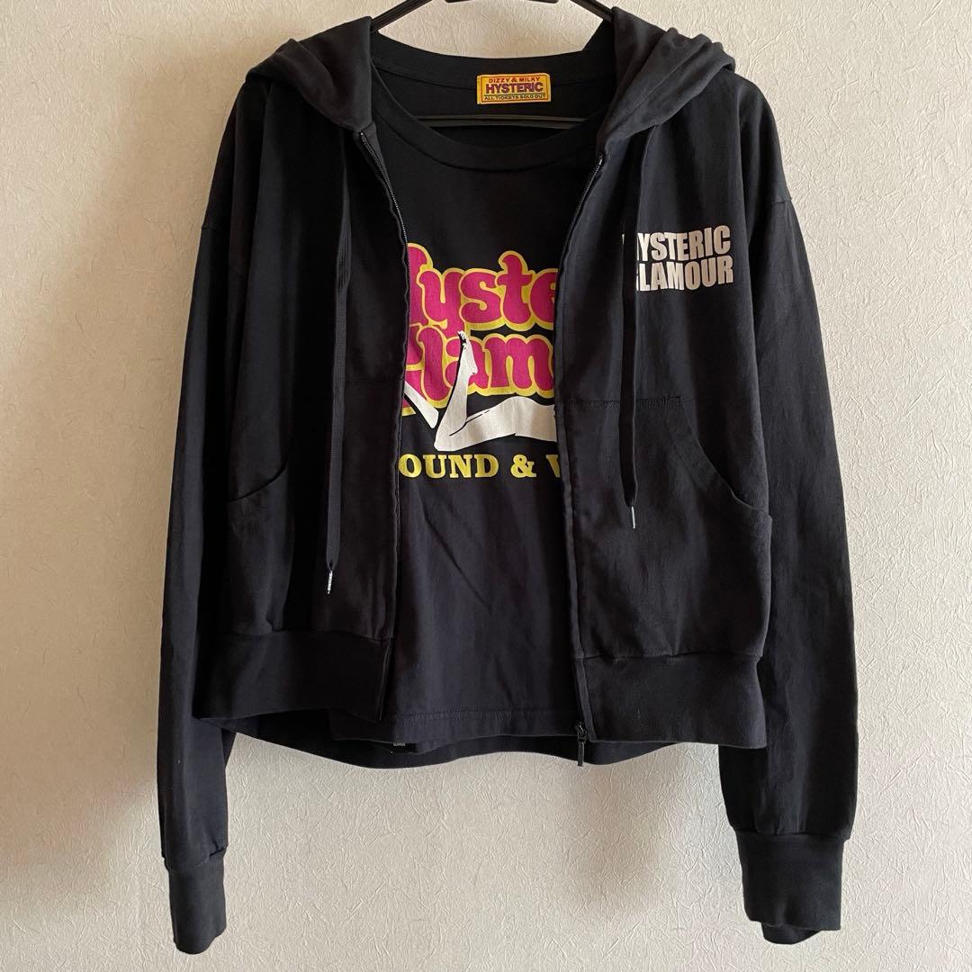 値下げ不可♡ヒステリックグラマー♡BONS TO LOSE ワイドパーカー美品