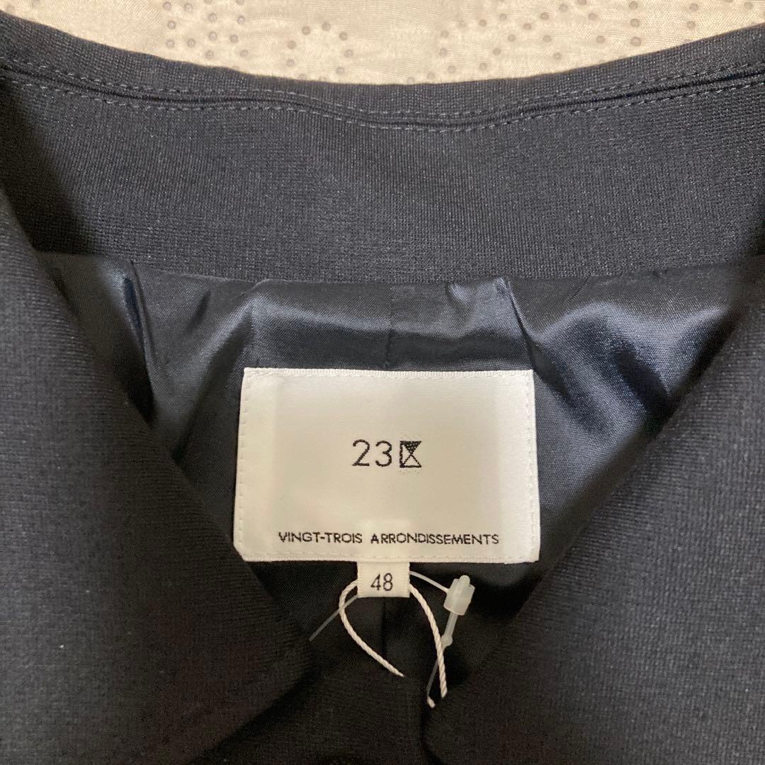 未使用品！高橋志津奈コラボ　2wayコクーンジャケット　金ボタン大きいサイズ48