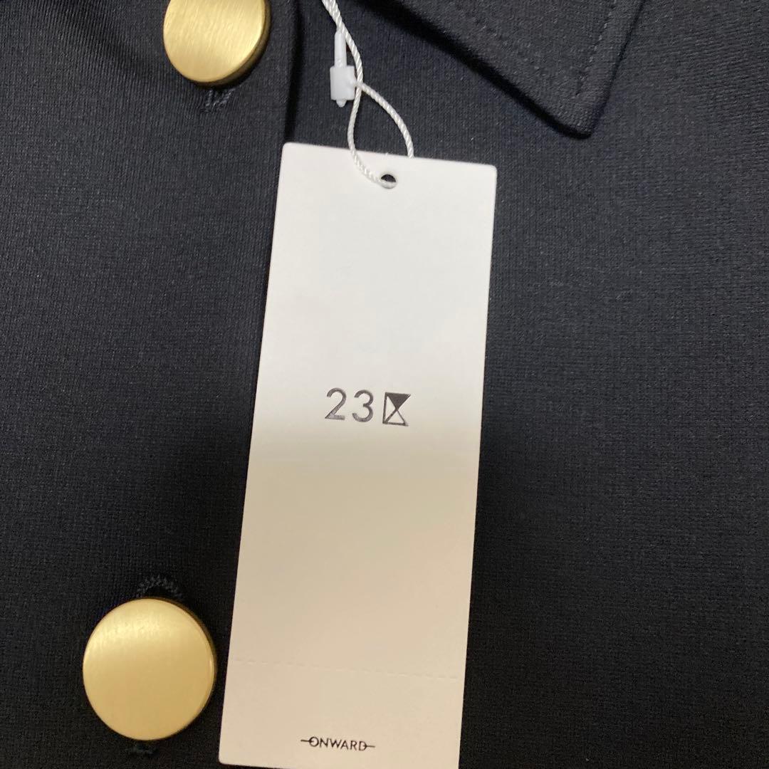 未使用品！高橋志津奈コラボ　2wayコクーンジャケット　金ボタン大きいサイズ48