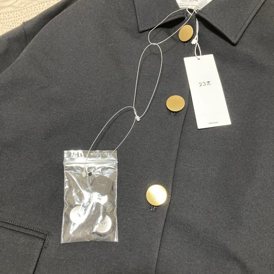 未使用品！高橋志津奈コラボ　2wayコクーンジャケット　金ボタン大きいサイズ48