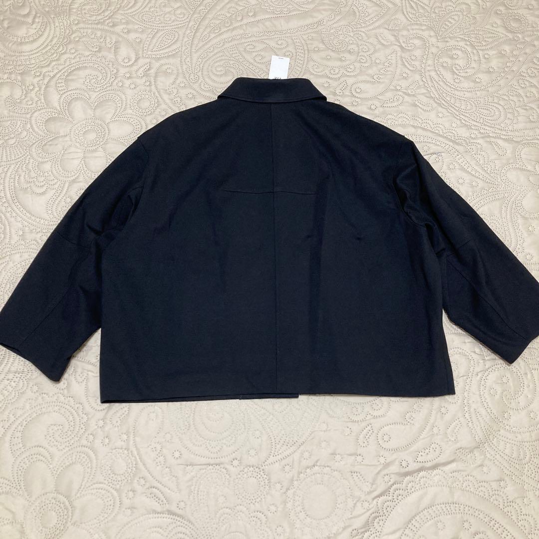 未使用品！高橋志津奈コラボ　2wayコクーンジャケット　金ボタン大きいサイズ48