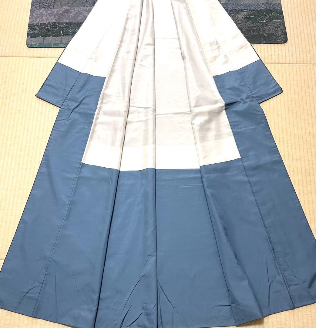 mitiyo.hide 結城紬 横段 絵絣 100亀甲 証紙