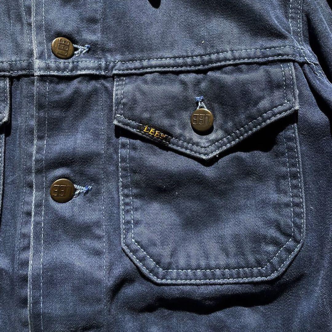 【70s】USA製 Lee モールスキン トラッカージャケット ネイビー
