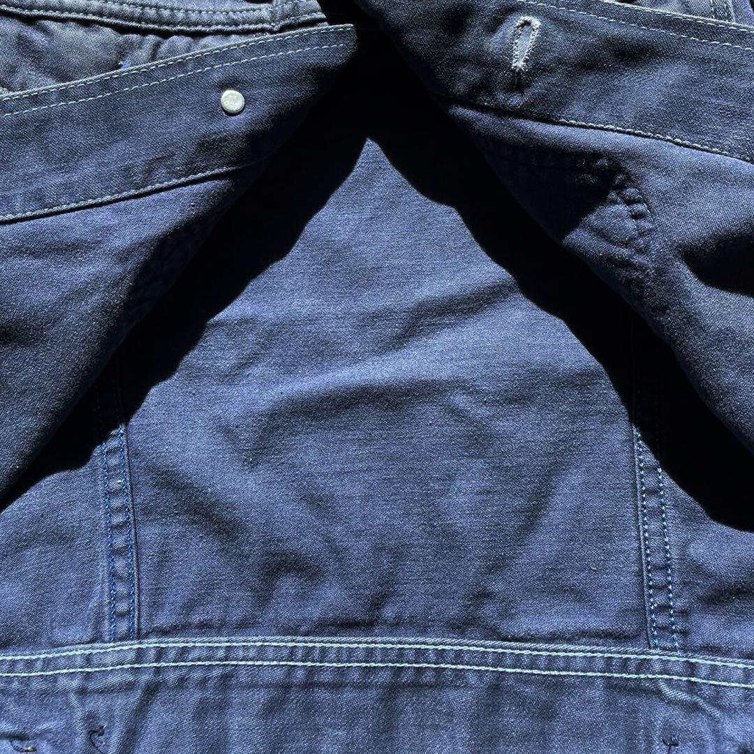 【70s】USA製 Lee モールスキン トラッカージャケット ネイビー