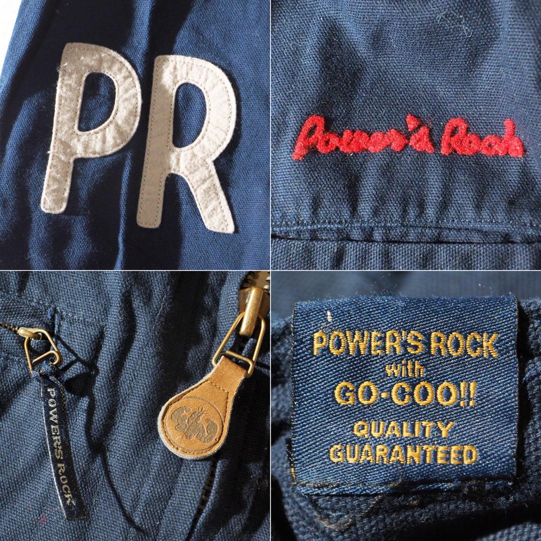 希少 パワーズロック カバーオール 濃紺 インディゴ デニムジャケット L