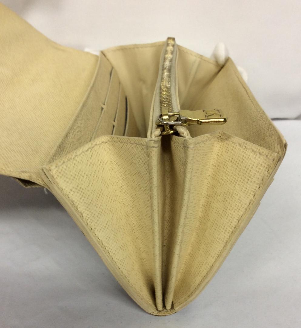 【送料無料】LOUIS VUITION 長財布　ホワイト×グレー　レディース