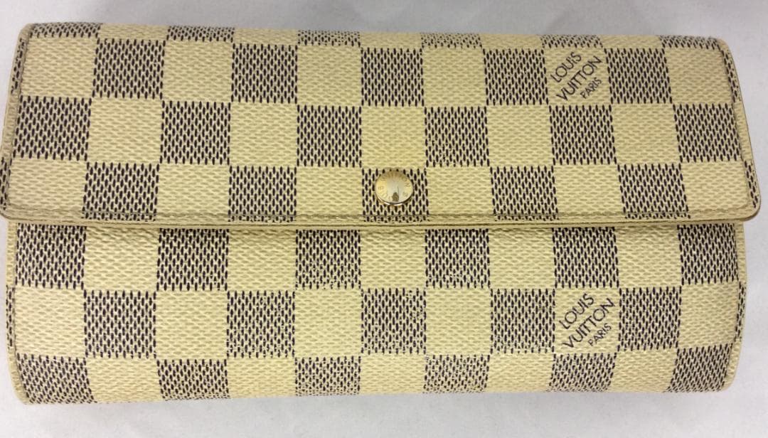 【送料無料】LOUIS VUITION 長財布　ホワイト×グレー　レディース