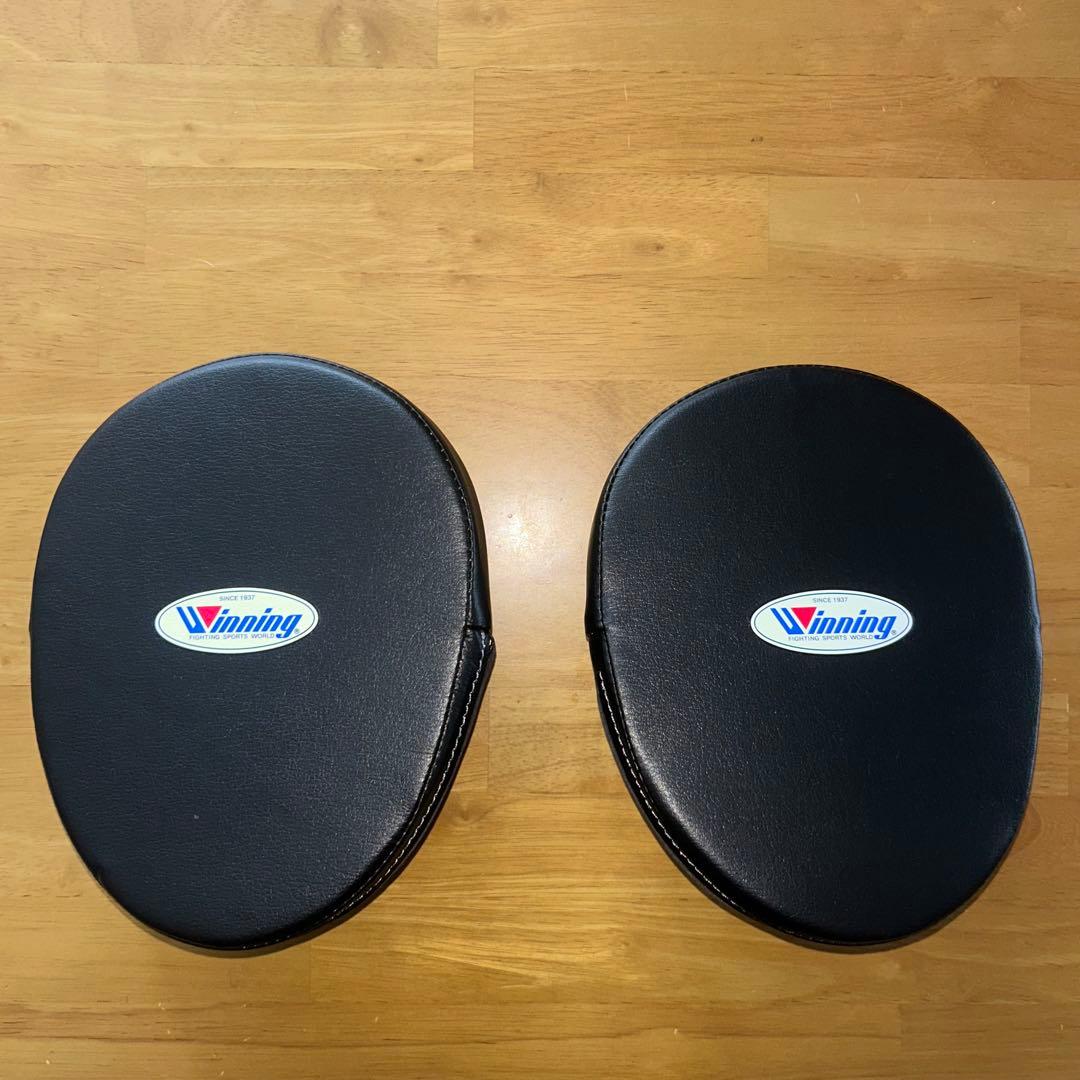 【美品】Winning パンチングミット 小判型 ウィニング2個セット CM-5
