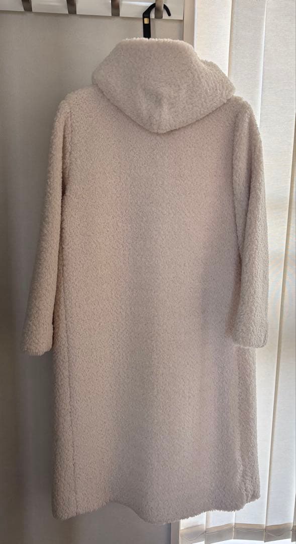 yori スイートボアフードロングコート36 クリーニング済