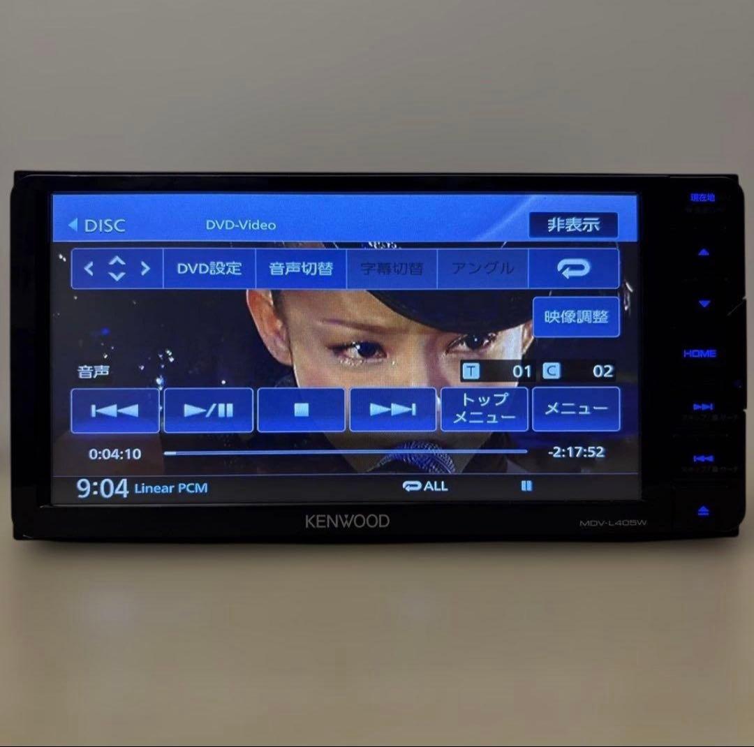 2025年最新地図更新済ケンウッド彩速ナビMDV-L405W新品バッカメラ付き