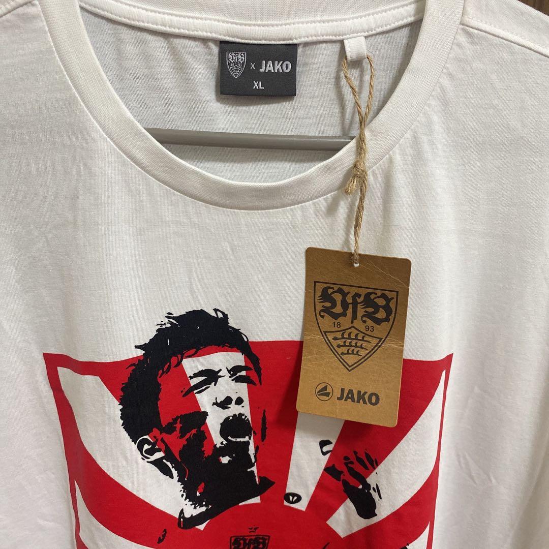 遠藤航　直筆サインTシャツ　日本代表　シュツットガルト　リヴァプール　サッカー