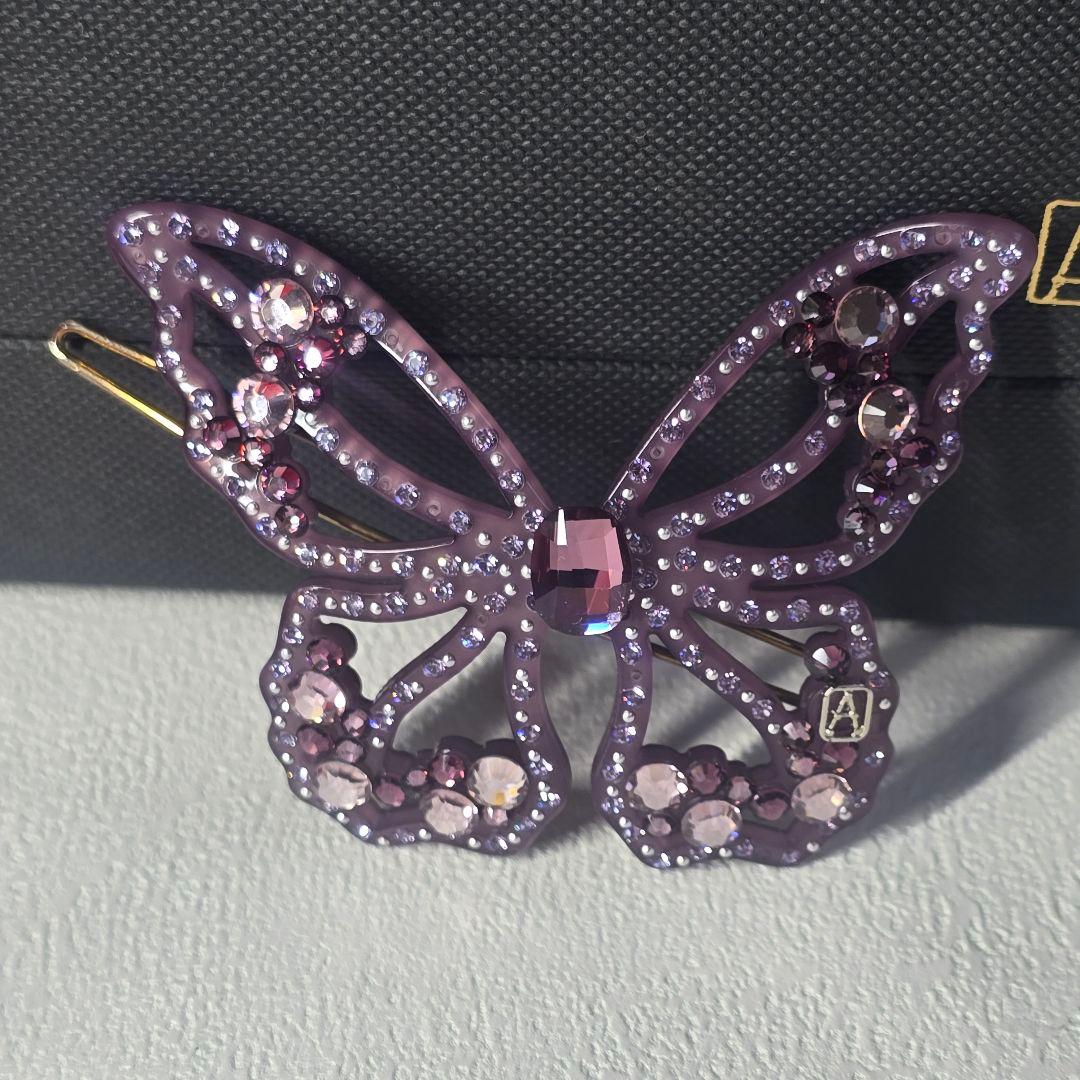 ALEXANDRE DE PARIS　豪華キラキラ蝶々　ピン