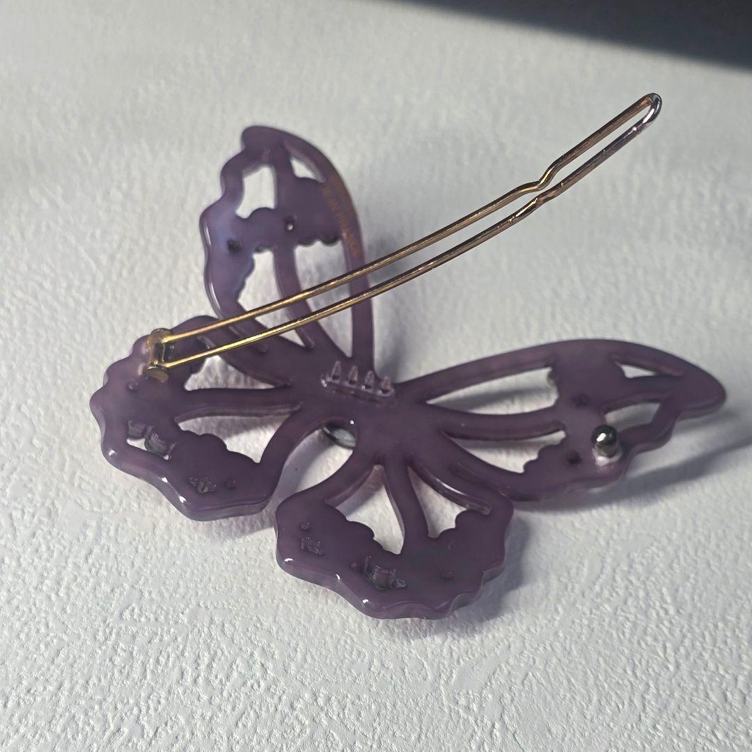 ALEXANDRE DE PARIS　豪華キラキラ蝶々　ピン