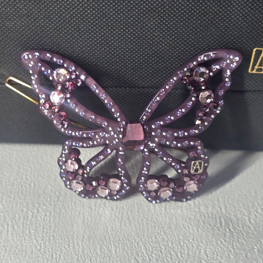 ALEXANDRE DE PARIS　豪華キラキラ蝶々　ピン