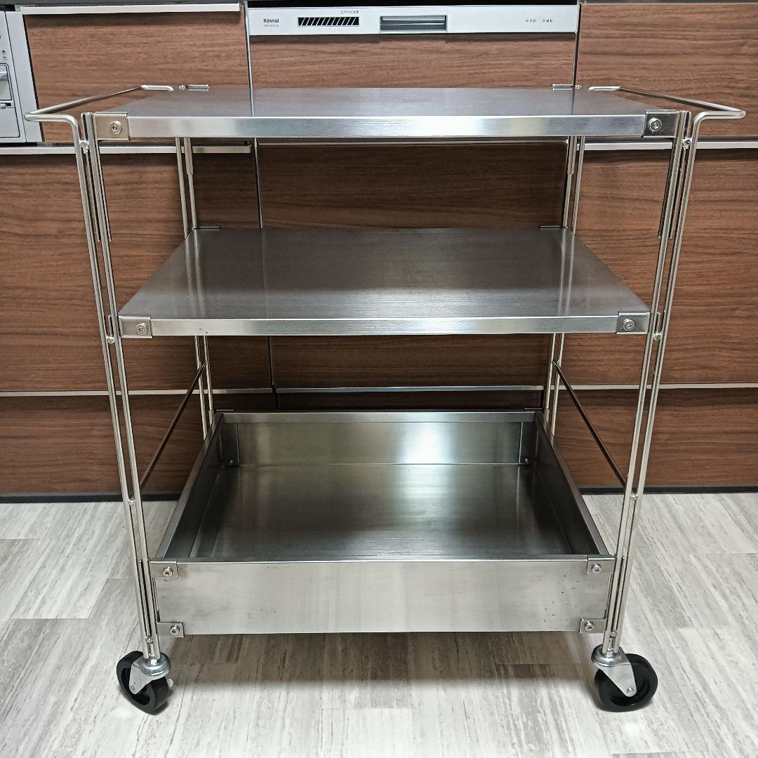 無印良品　ステンレス　ユニットシェルフワゴン　セット