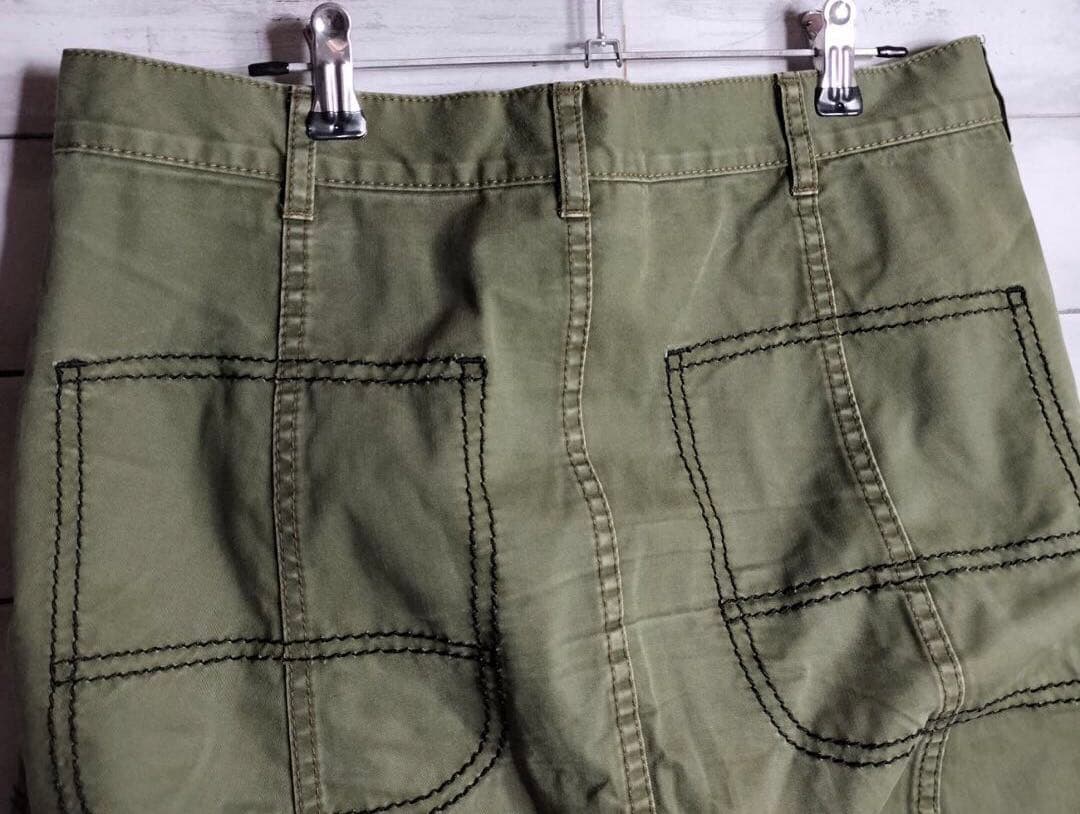 00'sコムデギャルソン ミリタリー調サルエルパンツ ステッチ コットン綿