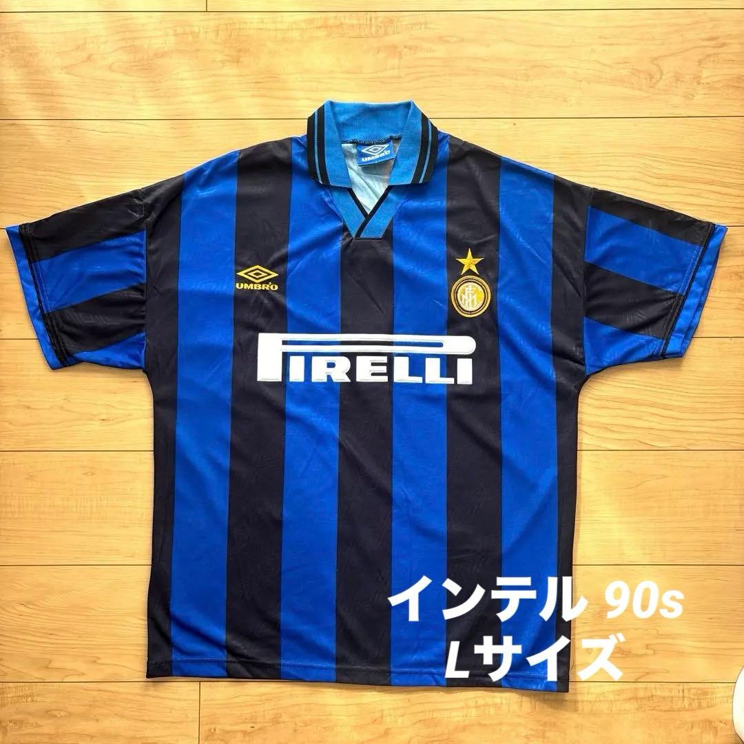 【希少・イングランド製】インテル 90s ユニフォーム アンブロ Lサイズ
