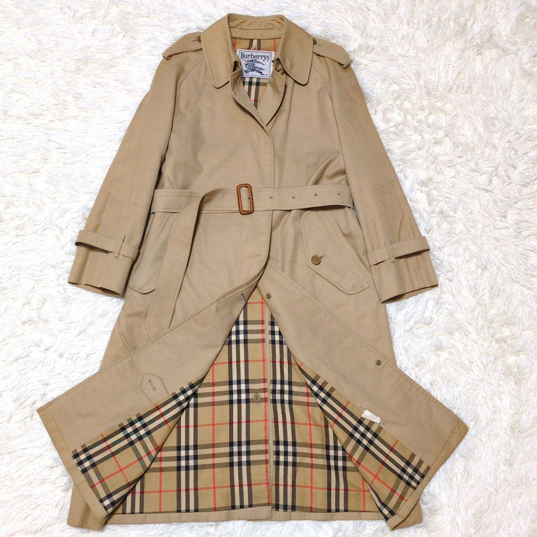 Burberry　ステンカラーコート ノバチェック　ベージュ