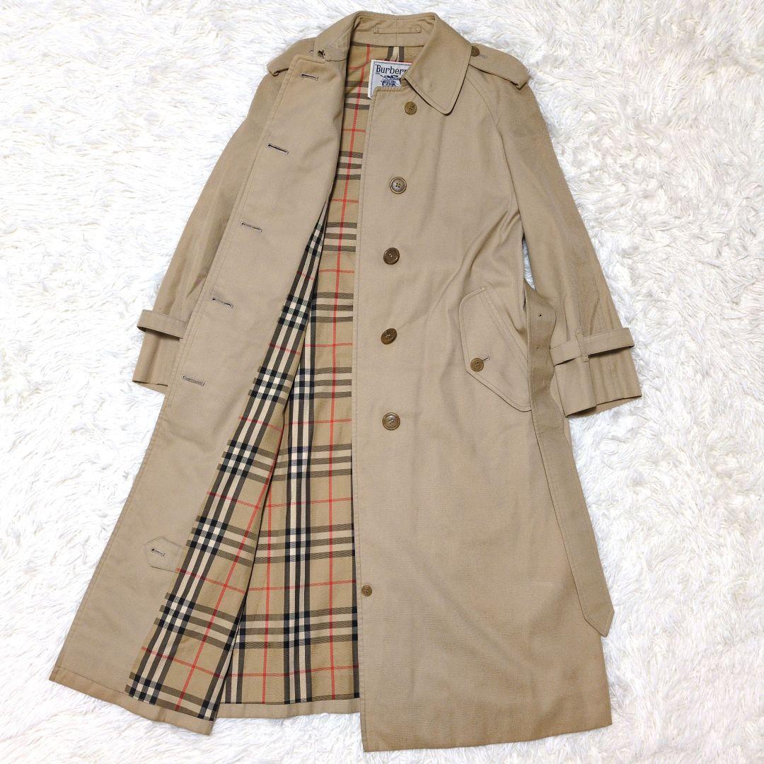 Burberry　ステンカラーコート ノバチェック　ベージュ