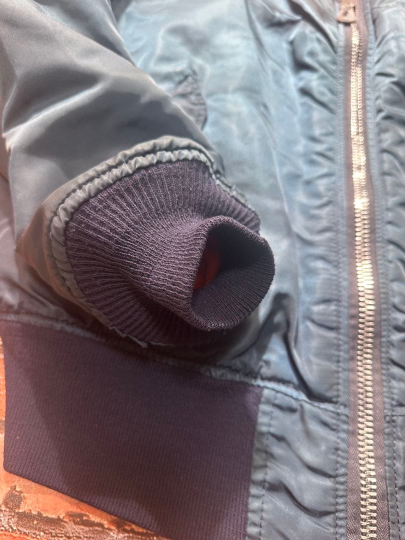 週末限定値下げALPHA 90s USA MA-1 L ネイビー