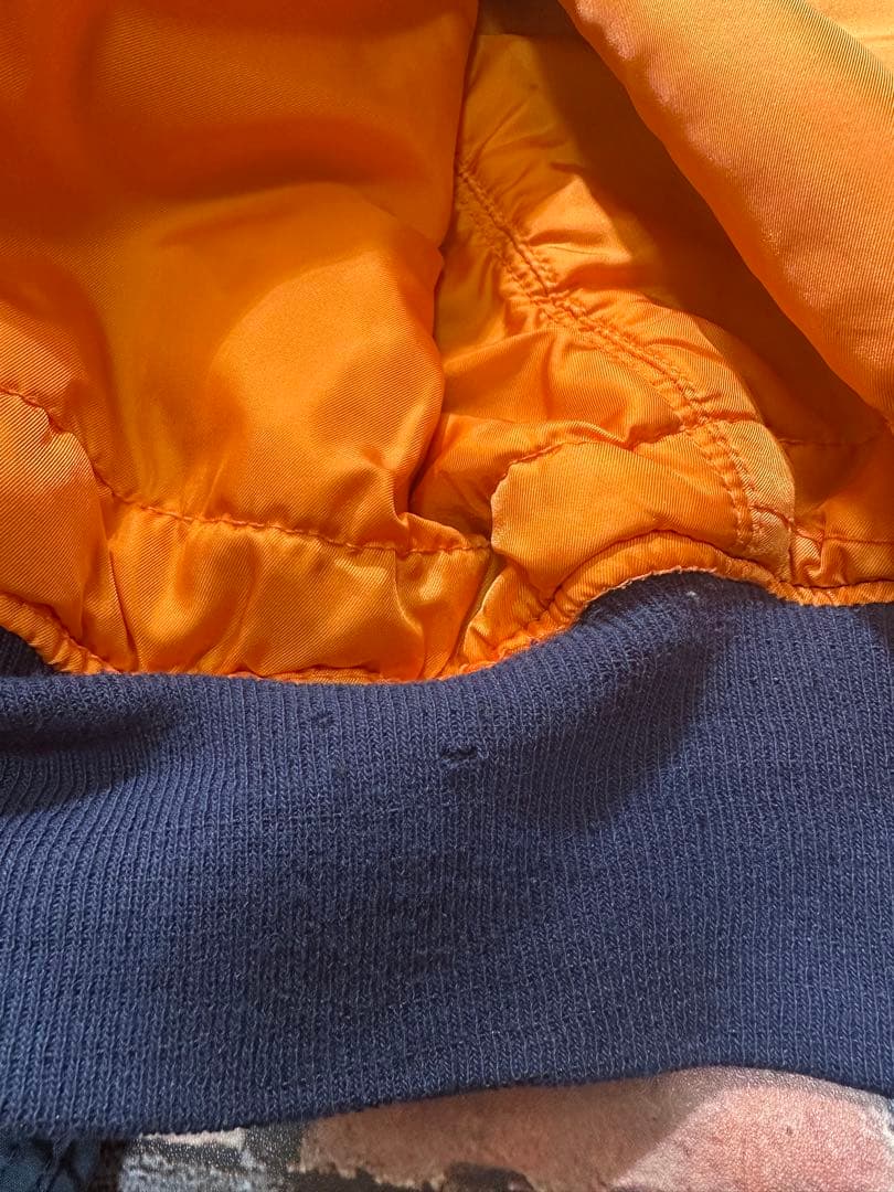 週末限定値下げALPHA 90s USA MA-1 L ネイビー