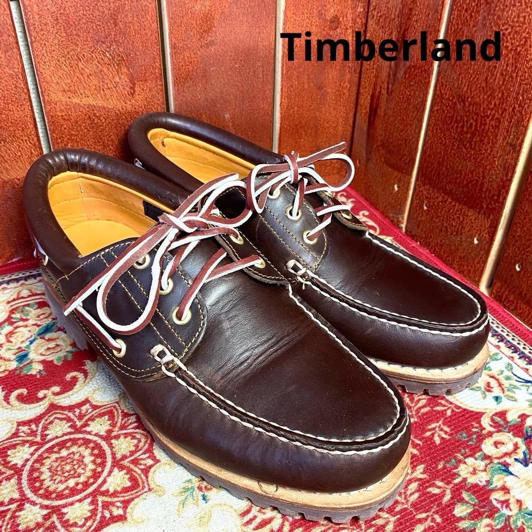[美品]Timberland 3Eye デッキシューズ 25.5cm