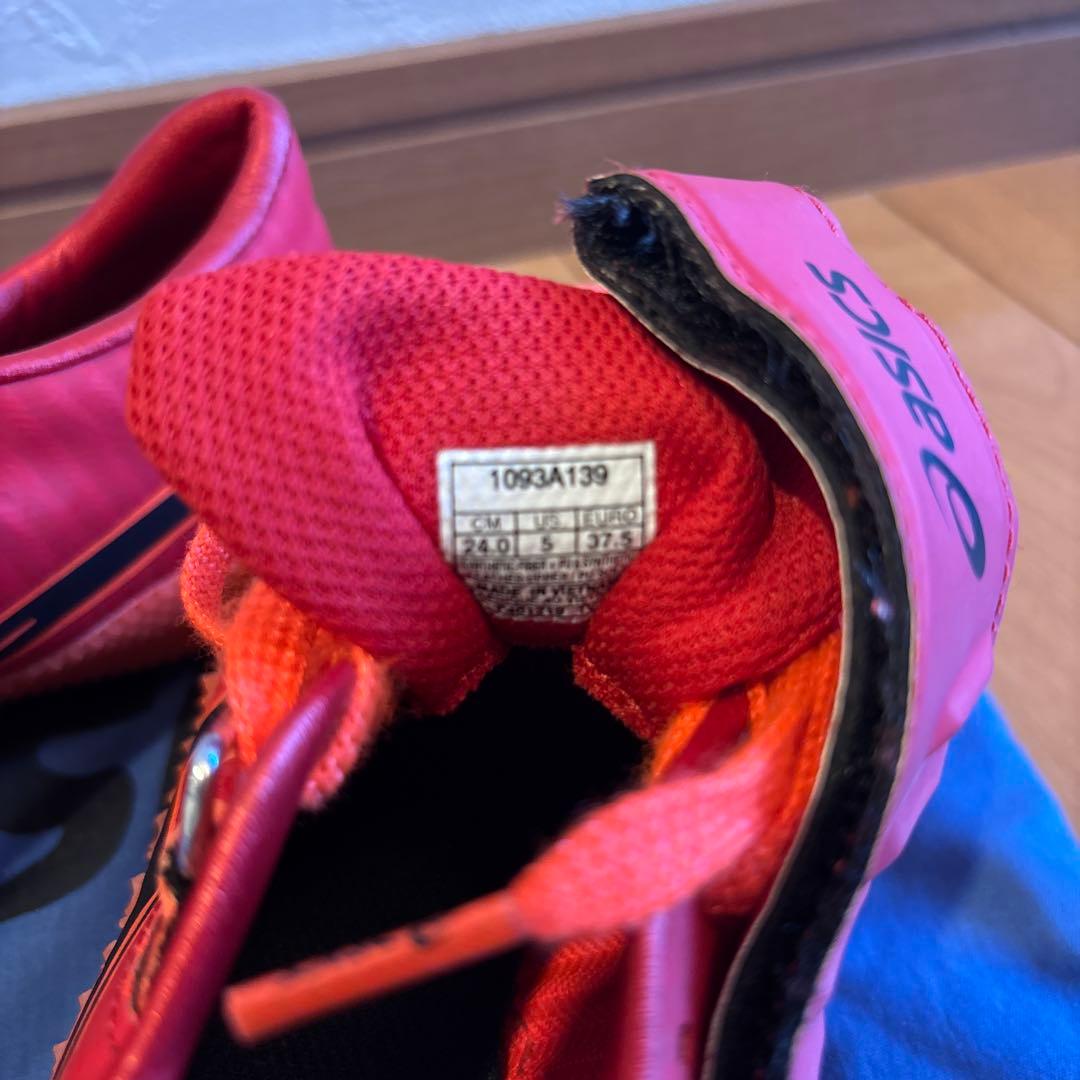 【美品】走り高跳びasics HighJumpPro2 24センチ（右足踏切用）