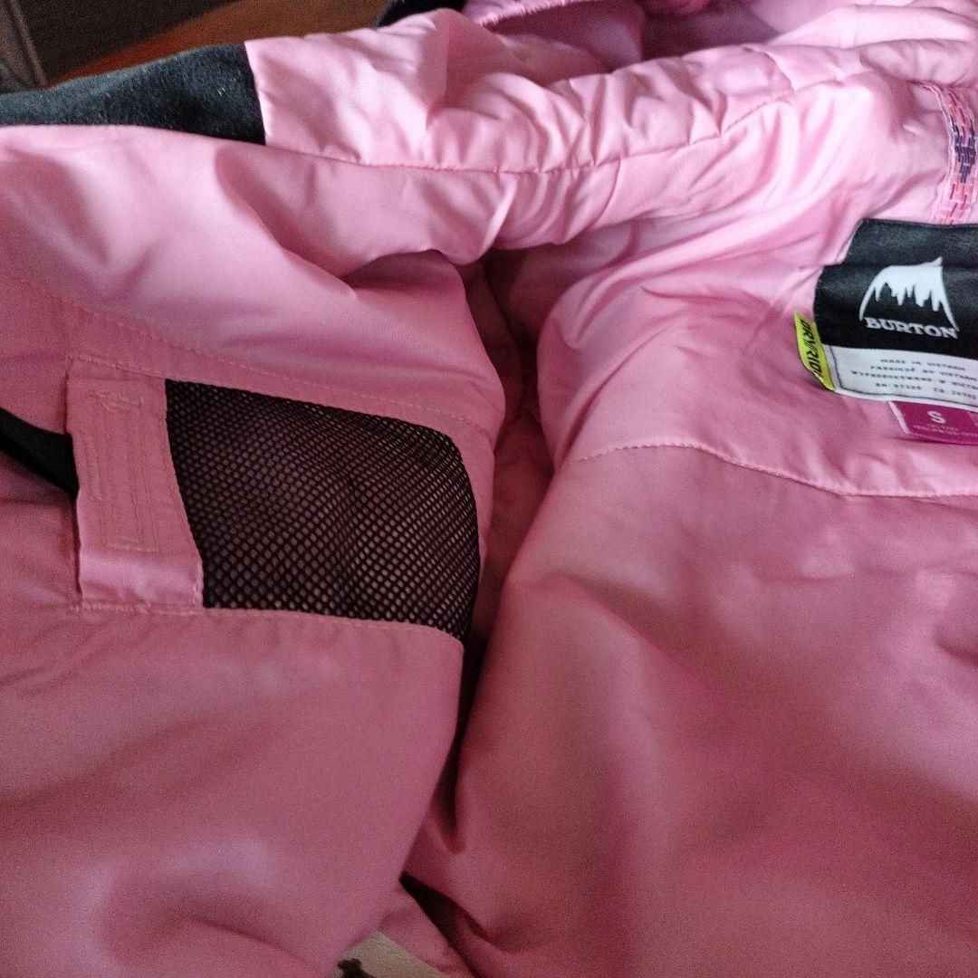 【BURTON スノーボードウェア キッズSサイズ130 黒/ピンク】