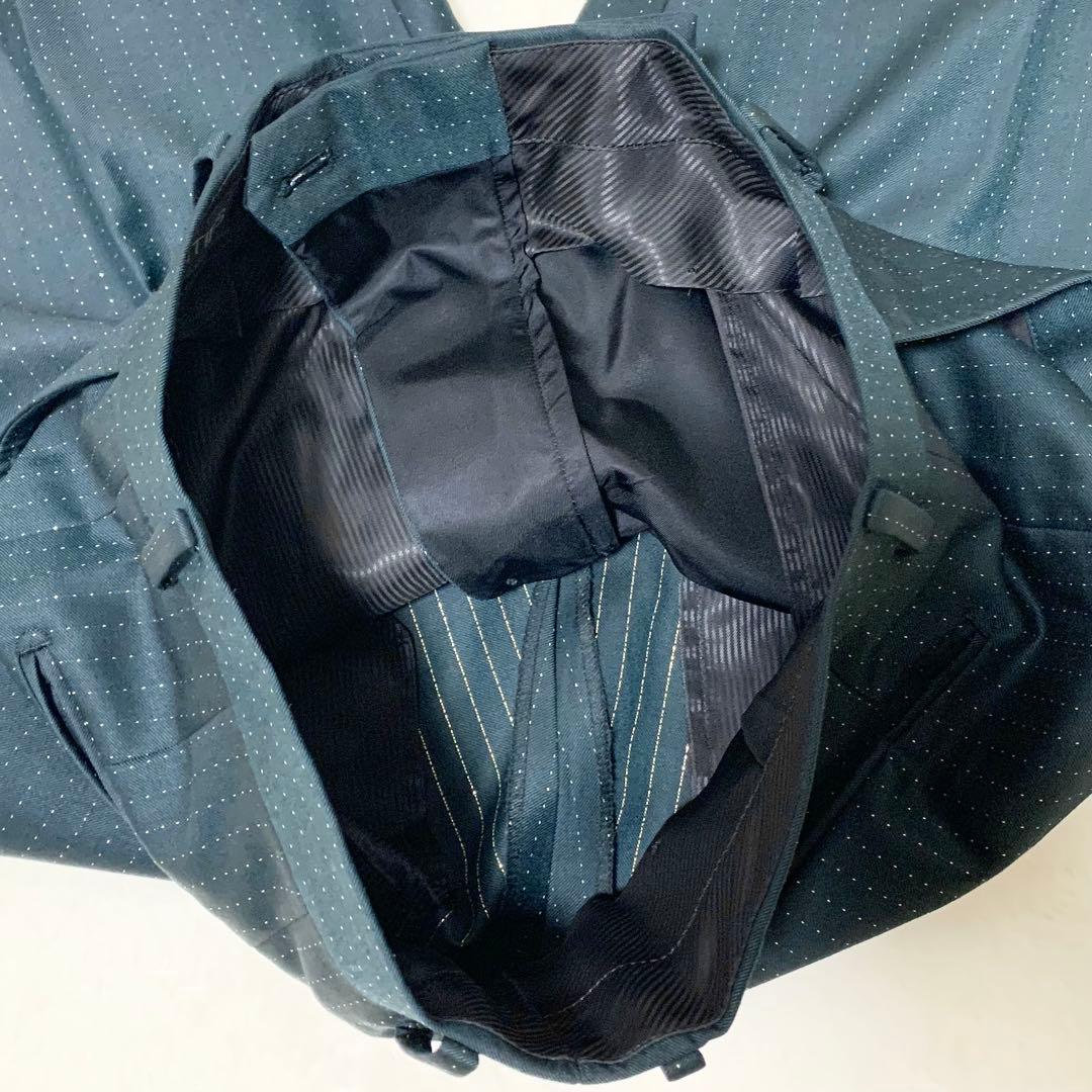 WACKO MARIA DORMEUIL別注 ラメ スラックス パンツ 濃緑 S