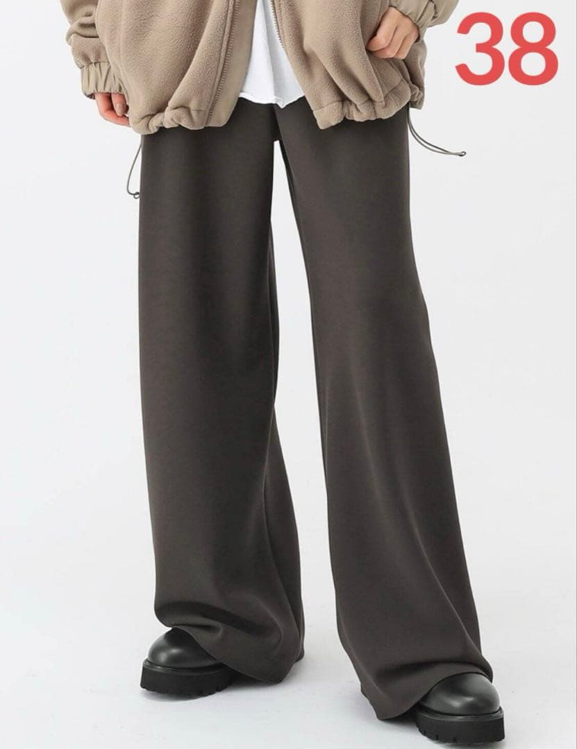 AP STUDIO エラスティックパンツ　ブラウン　38