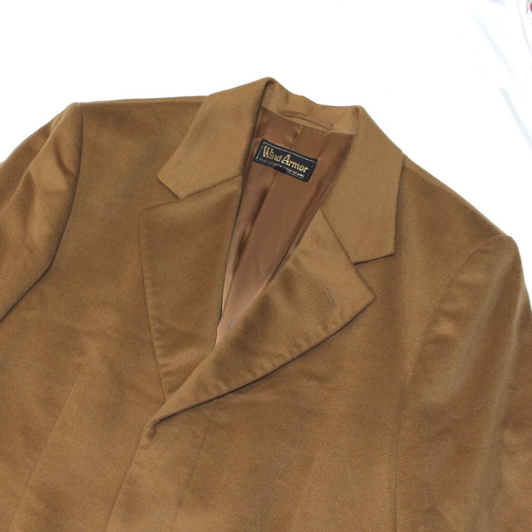 超美品 Wind Armor カシミヤ100% チェスターコート LL キャメル