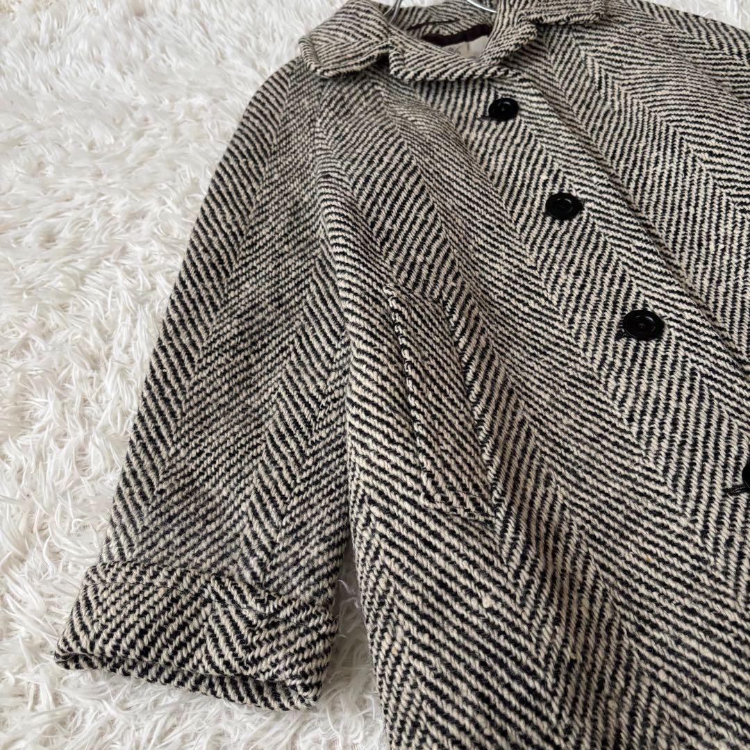 美品✨ アクアスキュータム ウールコート チェスターコート ヘリンボーン