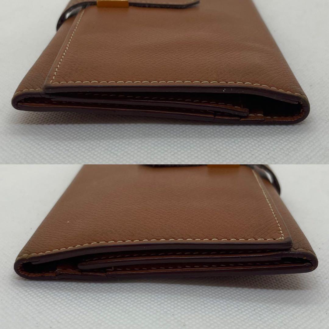 【美品/正規品】エルメス 長財布 二つ折り ベアンスフレ ヴォーエプソン レザー