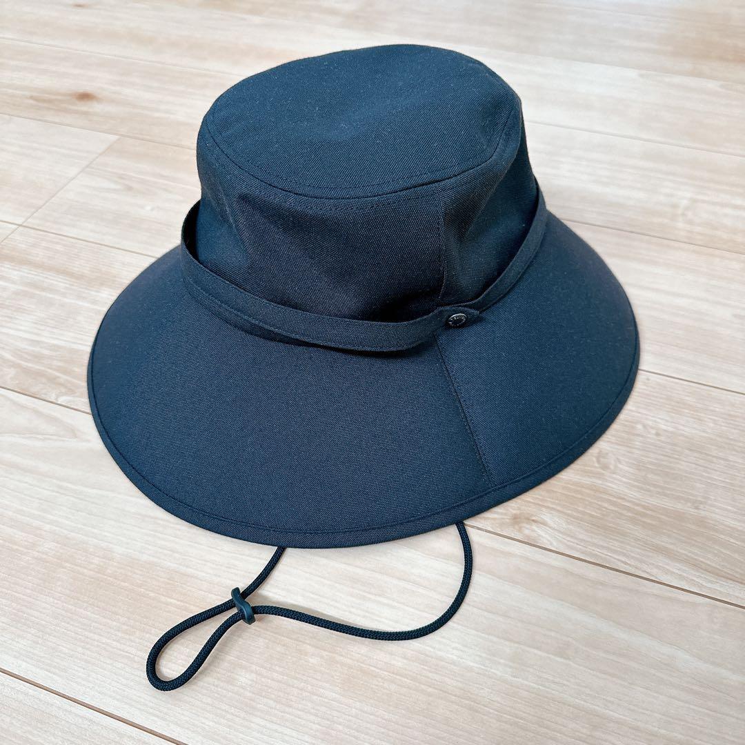 【サンバリア100 】ウィンドハット ブラック(黒/Mサイズ)帽子