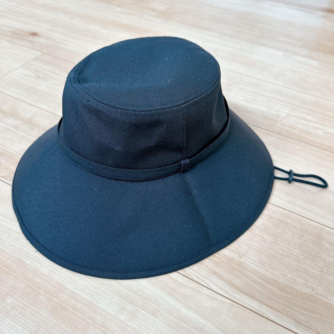 【サンバリア100 】ウィンドハット ブラック(黒/Mサイズ)帽子