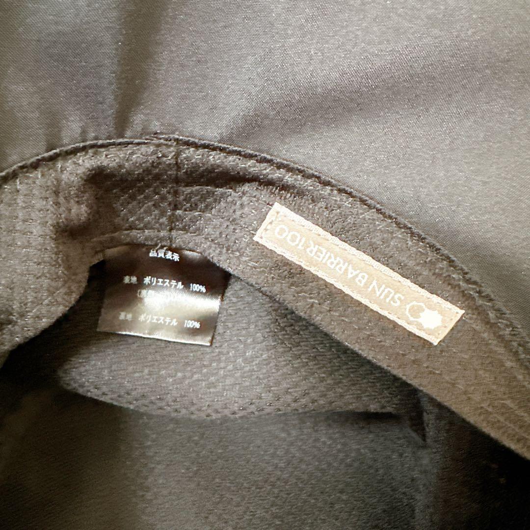 【サンバリア100 】ウィンドハット ブラック(黒/Mサイズ)帽子