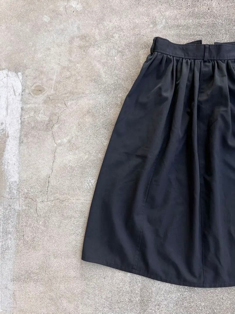 最終値下げ 美品 2005 ギャルソン ウールスカート ブラック