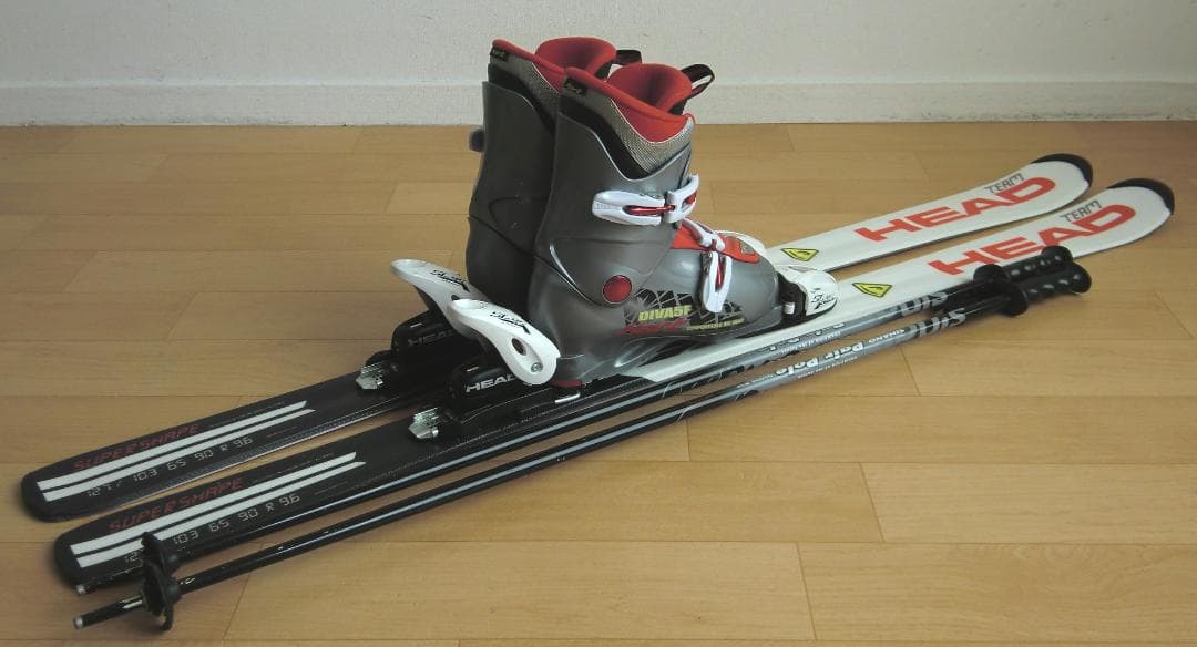 ■■1月限定■送料無料■HEAD■ジュニアスキーセット■127/23■WAX済■
