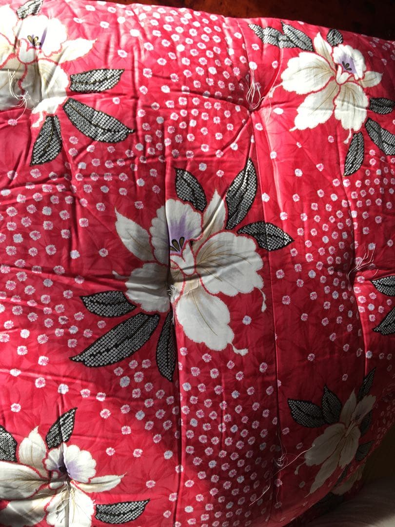 未使用品　綿布団掛敷セット　和布団