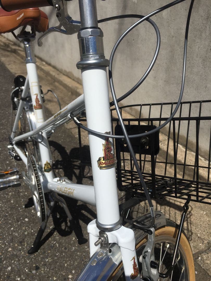 極上品 ミニベロ ラレー ホワイト チャリ 自転車 20インチ 新車