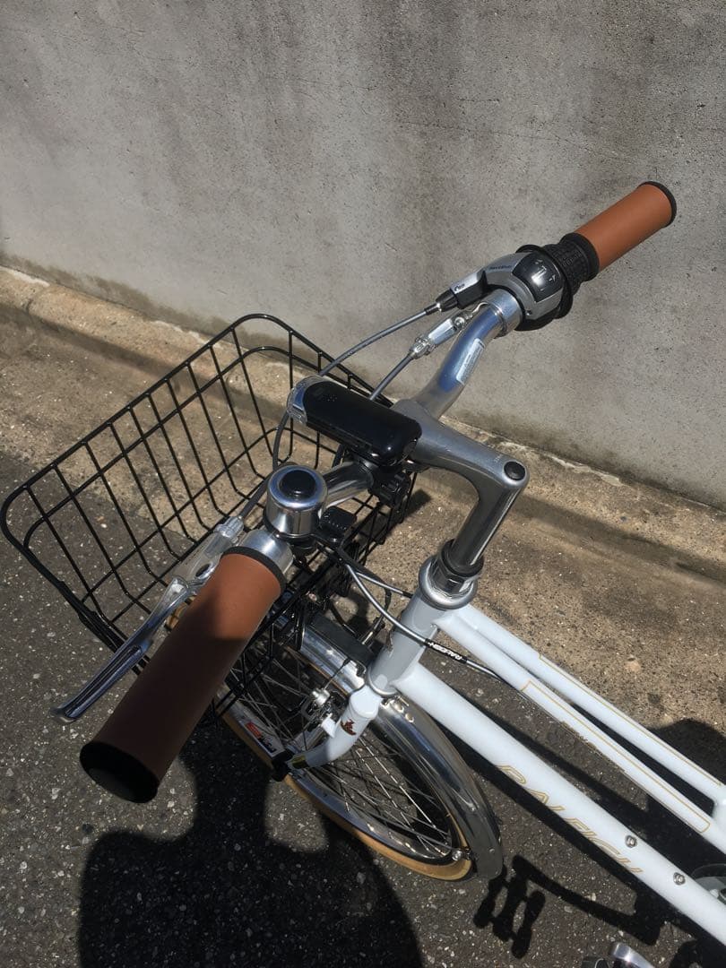 極上品 ミニベロ ラレー ホワイト チャリ 自転車 20インチ 新車