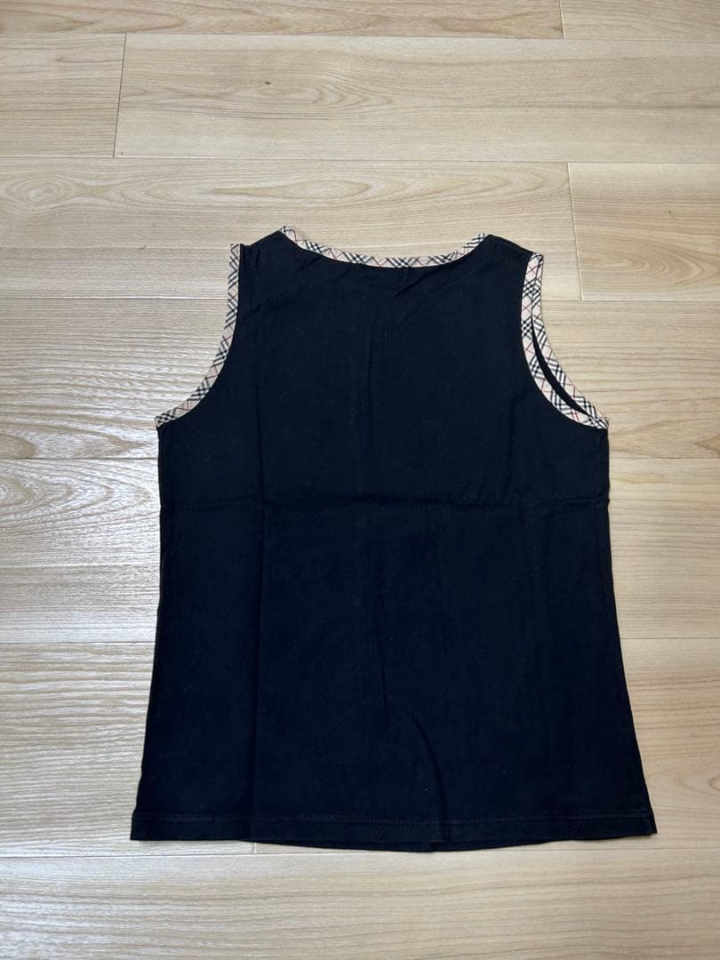 バーバリー　160size タンクトップ　ノバチェック　トップス　リボン