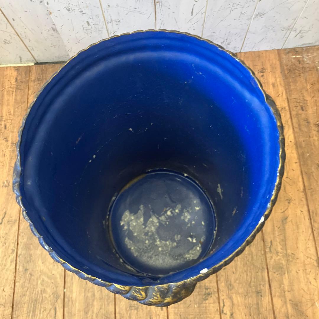 ヴィンテージ ポルトガル 陶器製 焼き物 傘立て アンブレラスタンド ゴミ箱