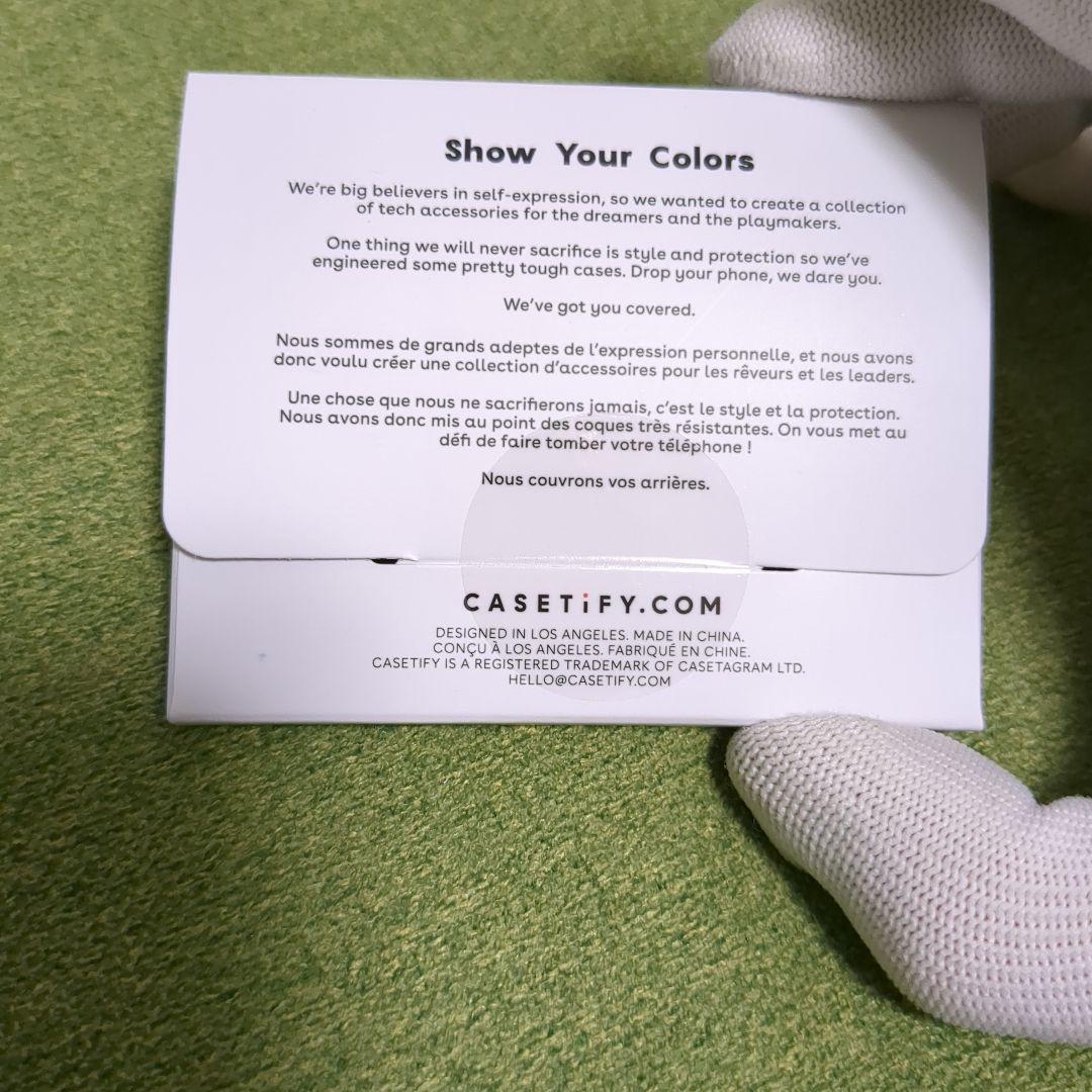 CASETiFY　ストラップとストラップカード