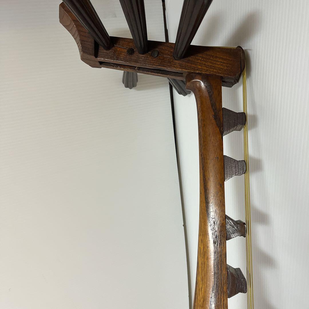 筑前琵琶 五弦 レトロ 弦楽器 ヴィンテージ 時代物 古美術
