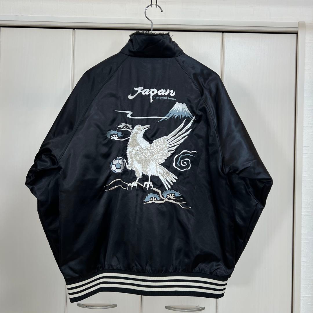 日本代表 2005年 刺繍 スカジャン 八咫烏 ボアジャケット JFA