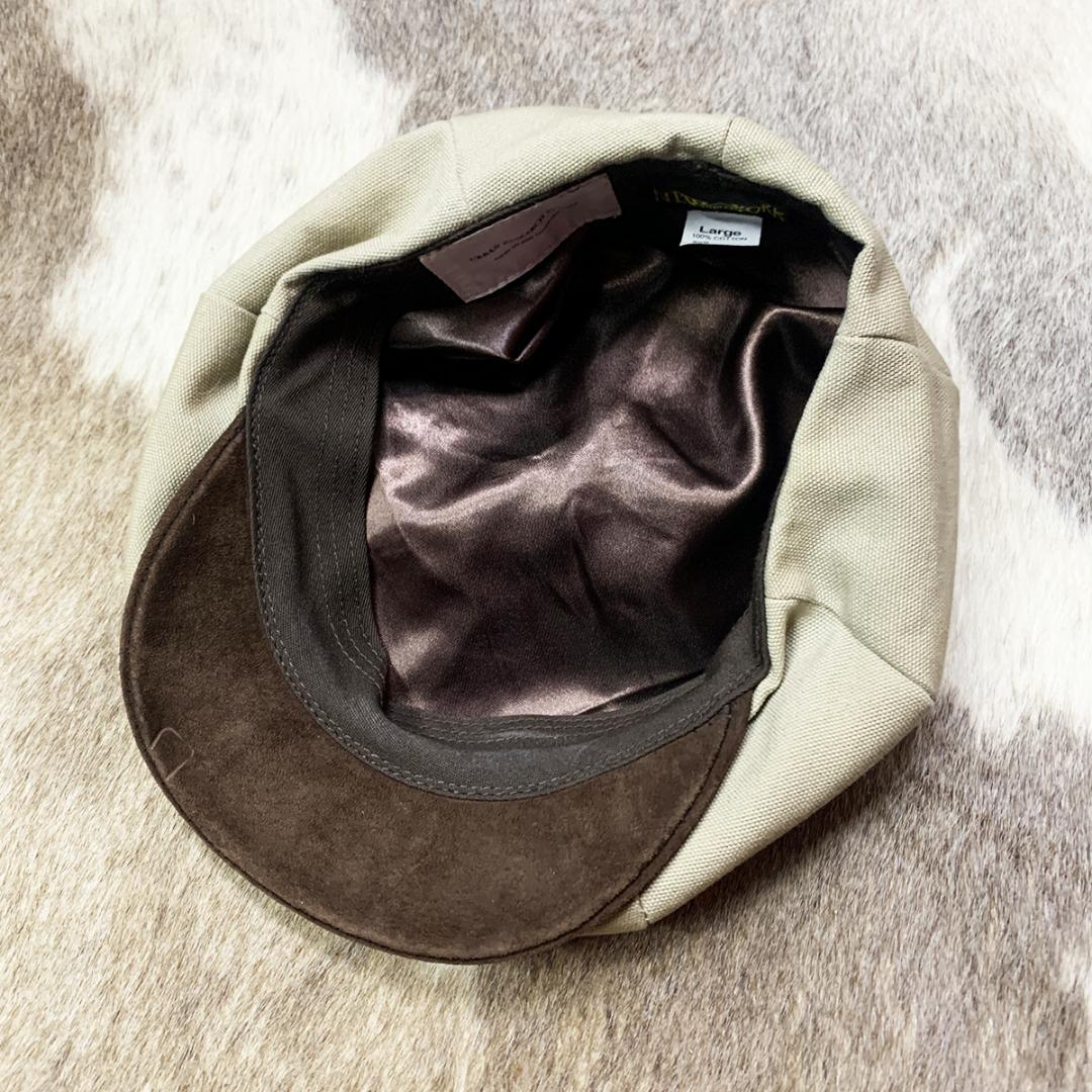 ニューヨークハット　ツバレザー　キャスケット　バイカー