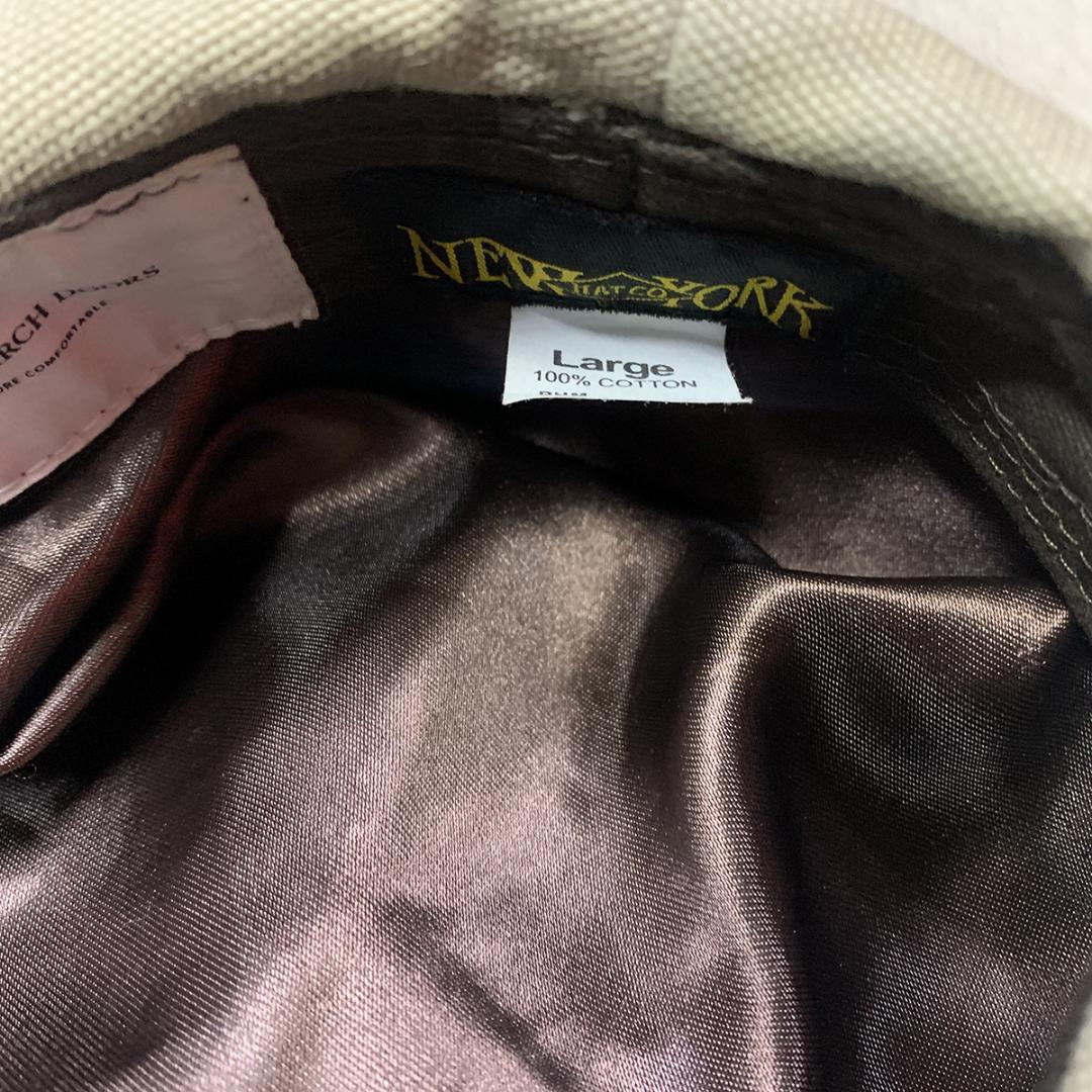 ニューヨークハット　ツバレザー　キャスケット　バイカー