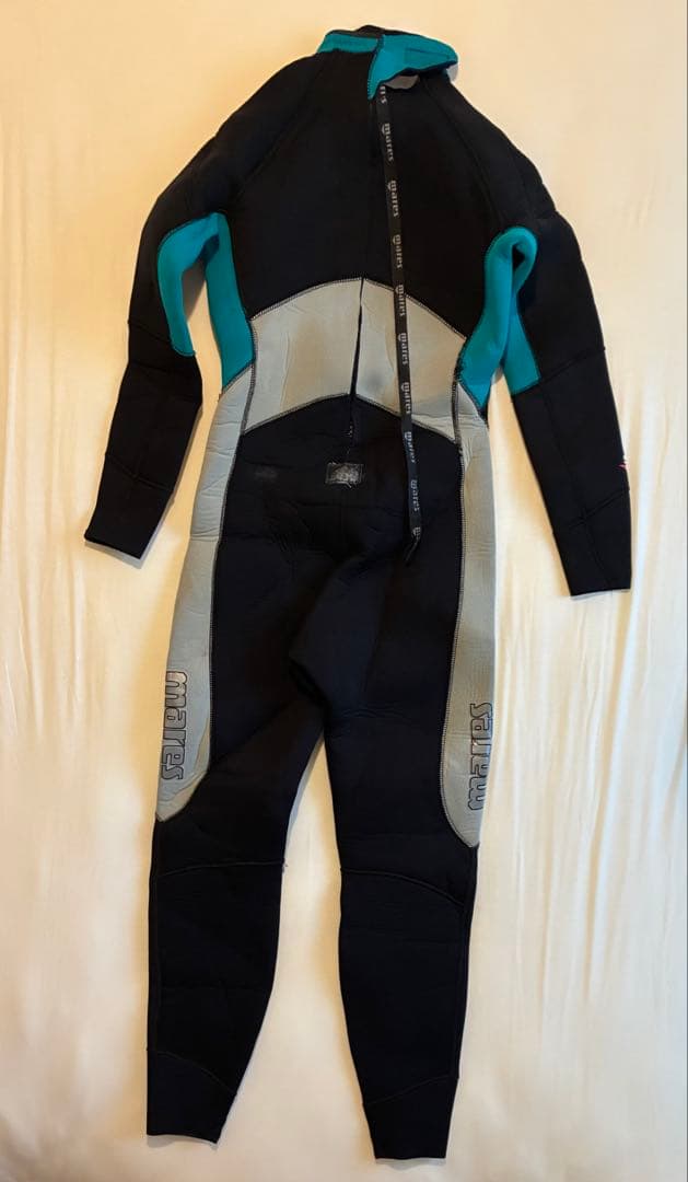 美品☆Mares☆マレス☆レディース☆フルスーツ ブラック/グレー/ターコイズ